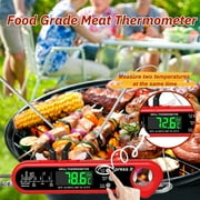 AGCAN Digital Meat Thermometer with Dual Probe, Instant Read Food Thermometers with Glove for Oven Grilling Cooking