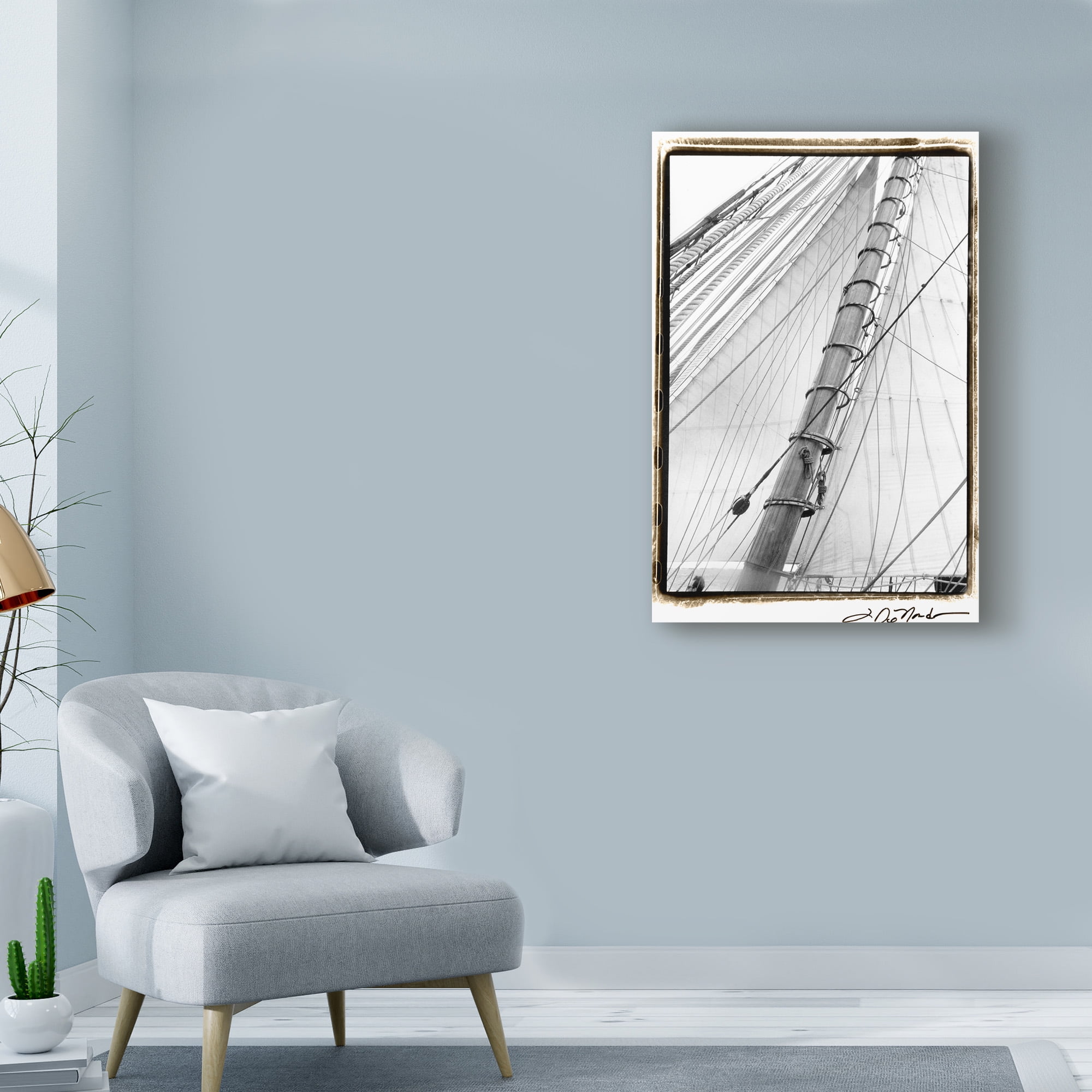 Trademark Fine Art 'Set Sail VI' Canvas Art by Laura DeNardo