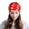 thumbnail image 3 of Multifunction Beanie Hat Polka Dot Red Beanie Hat Scarf Stretch Skull Cap For Women Men, 3 of 7