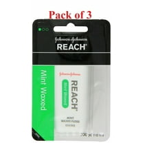 REACH Mint Waxed Floss 200 Yards (Pack of 3)