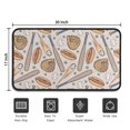 thumbnail image 5 of Beige Baseball Items Pattern Door Rugs,Washable Non Slip Door Mats Indoor,Decorative Door Mats,Entry Mat Indoor for Entrance,Bedroom,Kitchen,Bathroom,30"x17", 5 of 6