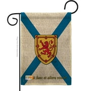 Breeze Decor BD-CP-G-108187-IP-DB-D-US13-BD 13 x 18.5 in. Nova Scotia Burlap Flags of the World Canada Provinces Impressions Decorative Vertical Double Sided Garden Flag