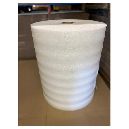 PE Foam Packaging Wrap - 1/8" Thick Protective Cushioning Roll 24" x 175ft, Perforated Every 12", Lightweight Non-Abrasive Packing Foam for Shipping & Moving