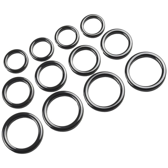 40PCfishing Rod Repair Kit Ring Rod Eye Replacement Kit Ceramic Guide Ring Rod