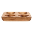 thumbnail image 1 of 1Set Wooden Egg Storage Racks Acacia Wood Eggs Tray Square Kitchenware Fresh Egg Holder, 1 of 9