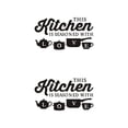 thumbnail image 2 of Matsuzay PVC Wall Sticker Decoration Art Decals Decorative Letters Poster Kitchen English Stickers Accessory for Restaurant Glass Negro 52x30cm 2Conjunto, 2 of 6