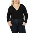 thumbnail image 2 of Blouse pour Femmes Body-Suit Enveloppant Col en V 2X, 2 of 11