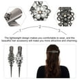 thumbnail image 4 of 2pcs Shiny Rhinestone Headdress Alloy Duckbill Hair Clips Alligator Hairpins, 4 of 6