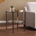thumbnail image 2 of Southern Enterprises 24" Black and Clear Contemporary Round End Table, 2 of 4