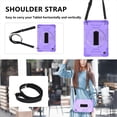 thumbnail image 5 of Shockproof Case for Samsung Galaxy Tab A8 10.5" SM-X200 X205 X207, Military Grade Protection Rotating Stand Hand Strap Shoulder Strap Kids Friendly Bumper Rugged Case for Galaxy Tab A8 10.5",Purple, 5 of 8