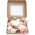thumbnail image 4 of Conjunto de caja combinada de flores artificiales, flores falsas, hojas de flores a granel con tallos para hacer ramos de boda, centros de mesa, fiestas de bienvenida al bebé, decoraciones para el, 4 of 5