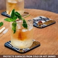 thumbnail image 3 of 3drose, Funny Cute Cool Sapce Station with Extended Vacation Rocket Satire, Set of 8 Coasters - Soft, 3 of 7