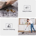 thumbnail image 5 of Anti Fatigue Fall Kitchen Mats, Boho Distressed Kitchen Floor Mats 17"x47"+17"x30", Non Slip Waterproof Kitchen Rugs, Padded Comfort Standing Mats for Laundry, Office, Sink, Desk Orange Multi, 5 of 6