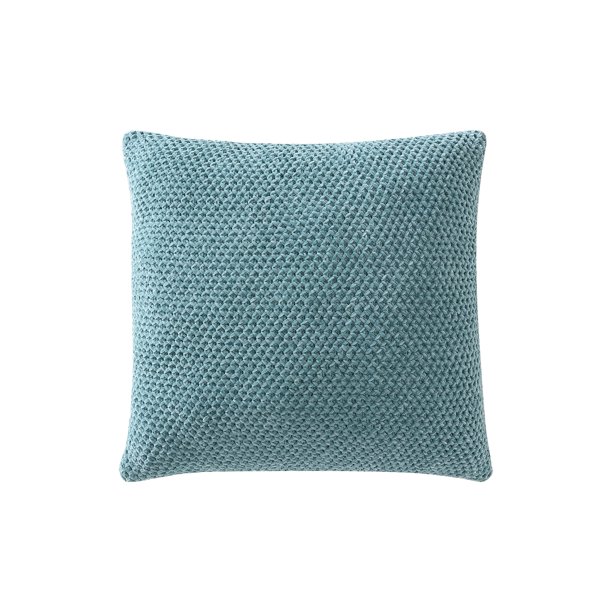 Better Homes & Gardens Chenille Knit Decorative Throw Pillow, Aqua 20