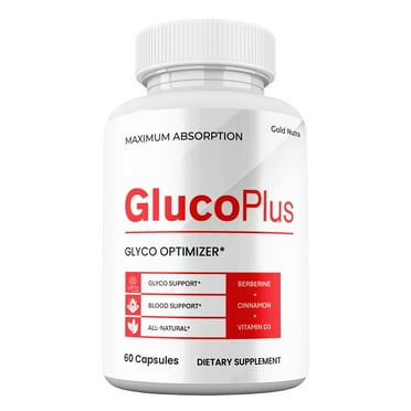 (1 Pack) GlucoPlus Blood Optimizer Capsules, Maximum Strength Blood Support, Gluco Plus Glyco Supplement Pills All Natural, 30 Day Supply