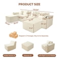 thumbnail image 2 of SOULART 133.84" boneless sectional couch,U shaped modular sectional sofa, cloud couches for living room, No Assembly Required, White, 2 of 8