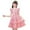 Rose, variante sur Robes Petite Fille Manches à Volants Ligne A à Volants Robe d'Été Princesse Robe Florale pour Filles Robe de Fête