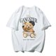 thumbnail image 1 of Camiseta de manga corta con estampado de oso de dibujos animados para hombre y mujer, Top de algodón de alta calidad, ropa de moda de gran tamaño, Envío Gratis xuanjing unisex, 1 of 2