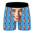 thumbnail image 5 of KHONTS Men's Personalized Boxers Husband Boyfriend Funny Boxers Valentine's Day Birthday for Him Sky Blue L, 5 of 8