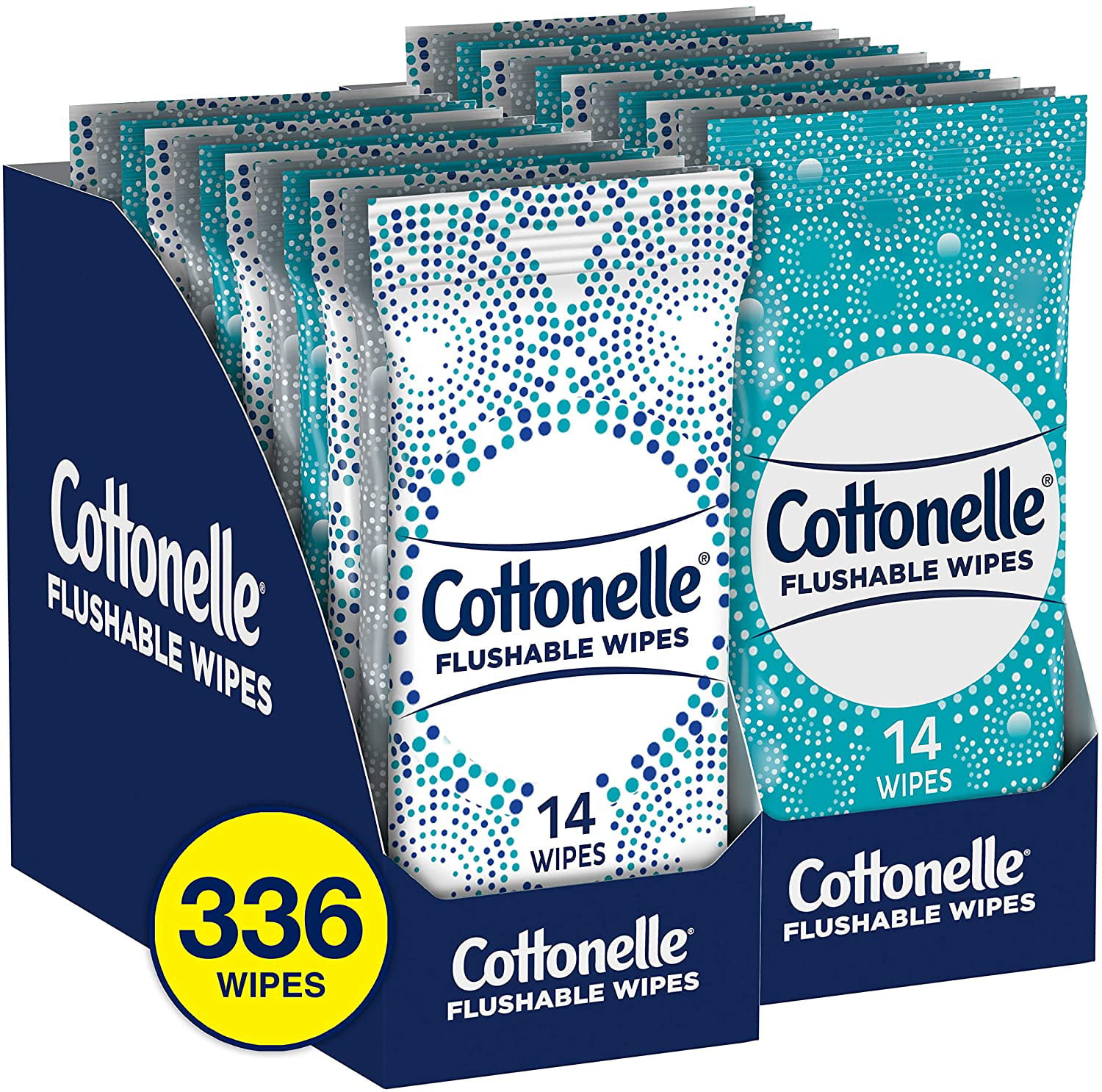 Alcohol Free 336 We Cottonelle FreshCare Flushable Wipes for Adults Wet ...