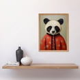 thumbnail image 2 of Panda Cub in Chinese Uniform Fun Kids Bedroom Artwork Art Print Framed Poster Wall Decor 12x16 inch, 2 of 5