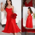 thumbnail image 4 of Hvyesh Women's Spaghetti Strap Nightgown Wedding Mesh Cocktail Evening Sleep Dress Slim Fit Dressy Theme Party Gowns, 4 of 6