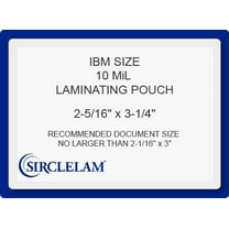 SircleLam 10 Mil Thermal Laminating Pouches, IBM Size, 100 Count, 1 Pack