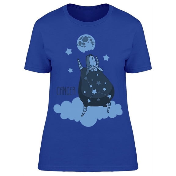Sheep On Cloud Zodiacal Cancer T-Shirt Women -Image by Shutterstock, Female 3X-Large