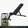 Inspire Fitness Heavy-Duty Folding Incline Decline Multi-Functional Adjustable Weight Bench for Home Gym Strength Training, Black