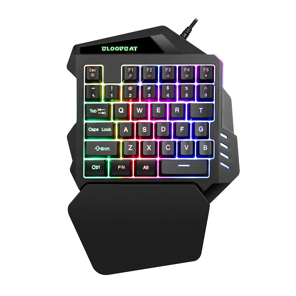 One Hand Gaming Keyboard ,5 Keys PUBG Keycap Version Wired Mechanical