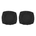 thumbnail image 2 of Protector de la cubierta del asiento de la silla del poliéster del estiramiento 2pcs para del partido Negro_l Sunnimix Funda de asiento de silla de comedor, 2 of 8