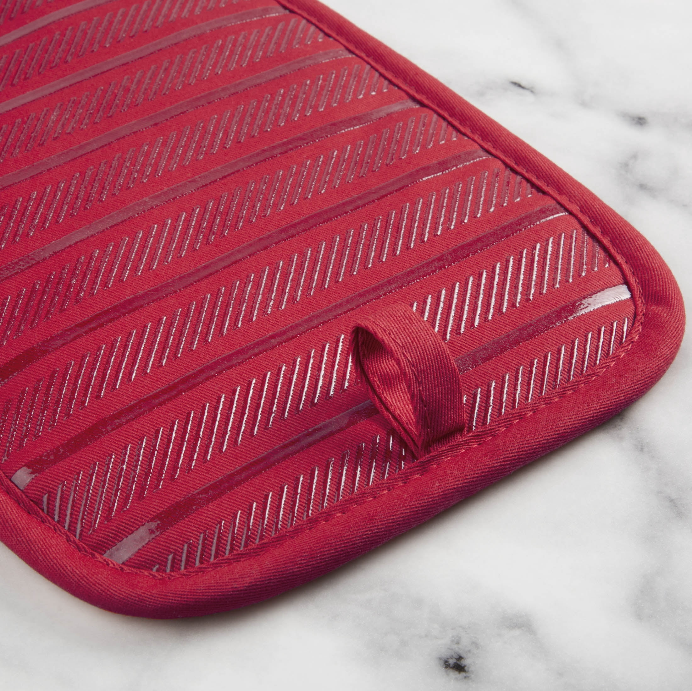 KitchenAid Albany Pot Holder 2-Pack Set, Passion Red, 7"x10"