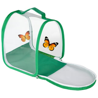 RESTCLOUD Insect and Butterfly Habitat Cage Terrarium Pop-up 12 X 12 X 12  Inches with Zipper Protection