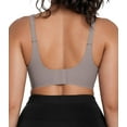 thumbnail image 4 of Qylux Wireless Bras for Women - No Underwire Push Up, Supportive Full Coverage, Seamless Crossover Bralette, Comfort Lift Everyday Bra,3XL,Grey, 4 of 9