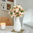 thumbnail image 5 of Dianli Wedding Flowers, Artificial Hydrangea Carnation Small Dianxing High End Faux Flower Arrangement Luxury Wedding Home Display Decorative Bouquet for Table Centerpiece, Faux Floral, 5 of 5