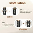 thumbnail image 6 of Rotating Hair Dryer Brush,3 in 1 Rotating Hot Air Brush with Detachable Brush(2" & 1.5"),3 Heats and 2 Speeds Rotating Hair Dryer Spinning for Curl,Straight, 6 of 7
