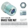 thumbnail image 5 of 4Lifetimelines Steel Tube Nut, 3/16 (7/16-24 Inverted), 10/Bag, 5 of 6