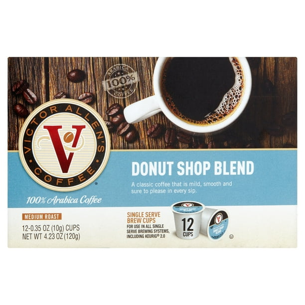 Victor Allen's SingleServe Coffee Cups, Medium Roast Donut Shop Blend