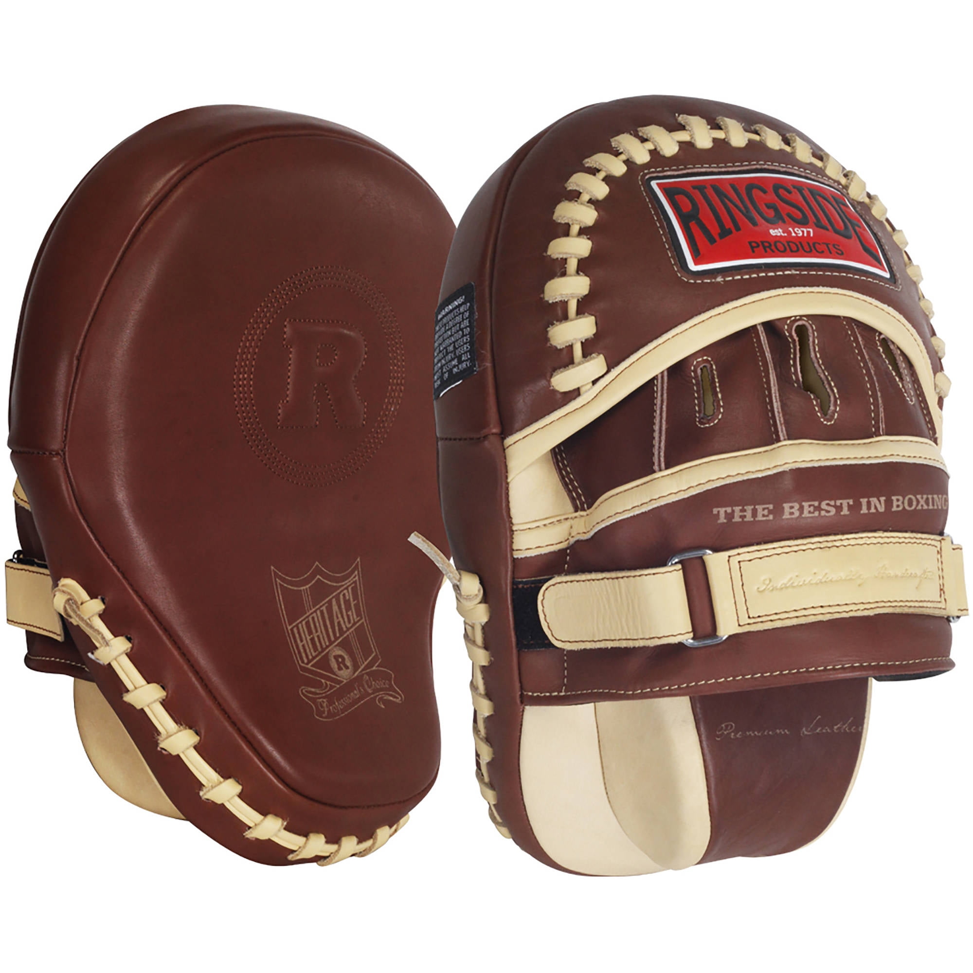 Ringside USA Contoured Synthetic Leather Punching Mitts 