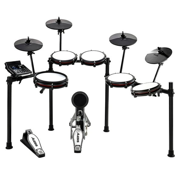 Alesis Nitro Max Expanded Electronic Drum Kit, Ultra-Quiet Mesh Heads, 10-Piece, Black