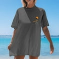 thumbnail image 6 of Puliio Womens T Shirts Beach Oversized Graphic Short Sleeve Crewneck Tee Summer Holiday Retro Baggy Shirts Tops, 6 of 7