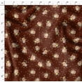 thumbnail image 4 of Soimoi Velvet Red Fabric By the Yard - 54 Inch Wide - Leaves Print Fabric - Floral Elegant & Beautiful Patterns for and Home Decor Printed Fabric, 4 of 6