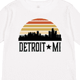 thumbnail image 4 of Inktastic Detroit Michigan Skyline Retro Boys or Girls Long Sleeve Toddler T-Shirt, 4 of 5