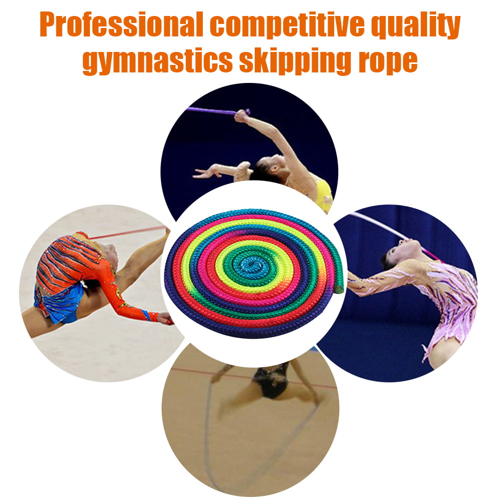 Colorful Gymnastics Rope Aerobics Skipping Rope Gradient Rhythmic Gymnastics 