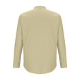 thumbnail image 5 of Men Long Sleeve Shirt Button Down Loose Fit Vintage Banded Collar High Elastic Casual Sports Beach Top, 5 of 6