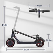 ALLOWEEK A1 electric scooter for adults, 10.5Ah battery up to 18 miles, 350W 19 mph, 10 solid tires no flats, UL2272, dual brakes, app, foldable
