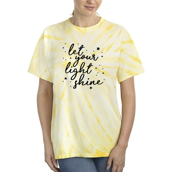 Let Your Light Shine Tie-Dye Cyclone Women -Smartprints Designs, Female XX-Large