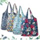 thumbnail image 1 of ZHAOCHENG bolsas de compras reutilizables, 6 piezas de bolsas de comestibles lavables, bolsa de compras plegable, bolsa de playa, bolsa de mano portátil, bolsa de comestibles grande para uso diario, a, 1 of 5