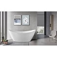 thumbnail image 3 of A&E Bath and Shower Valleyview 59" Plastic Bathtub with Adjustable Legs in White, 3 of 5