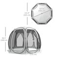 thumbnail image 3 of Outsunny 11' x 11.5' Screen Tent, Pop Up Gazebo with 2 Doors, Cream White, 3 of 10